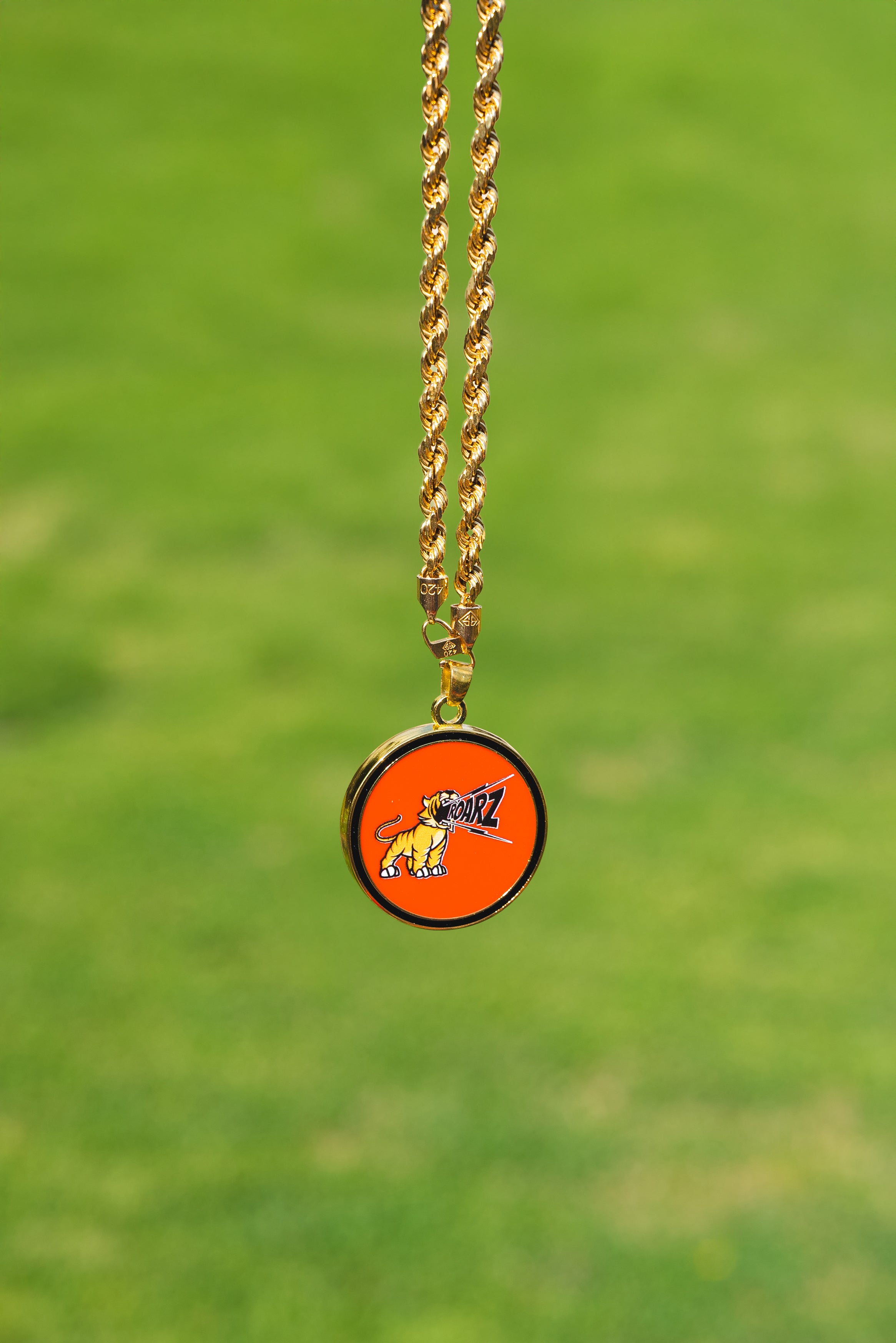Tiger Roarz Necklace Pendant and 4 Ball Markers combo